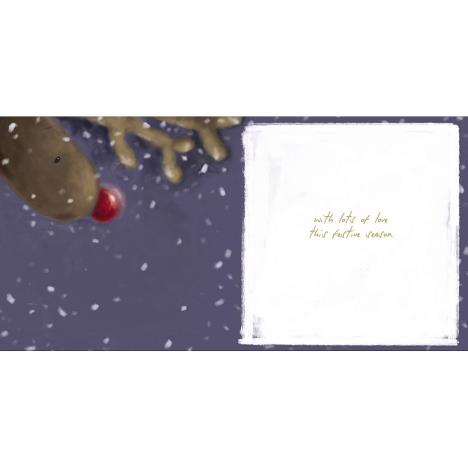 Softly Drawn Me to You Bear Christmas Card Extra Image 1